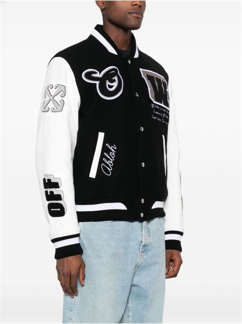 Lea Varsity Jacket OFF WHITE | OMJA122C99LEA0021010